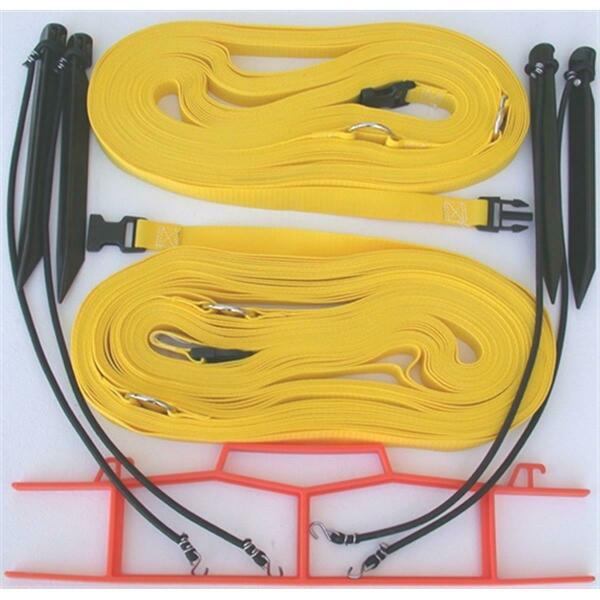 Home Court 8 Meter Yellow 1-inch Non-adjustable Web Courtlines M817NAYS